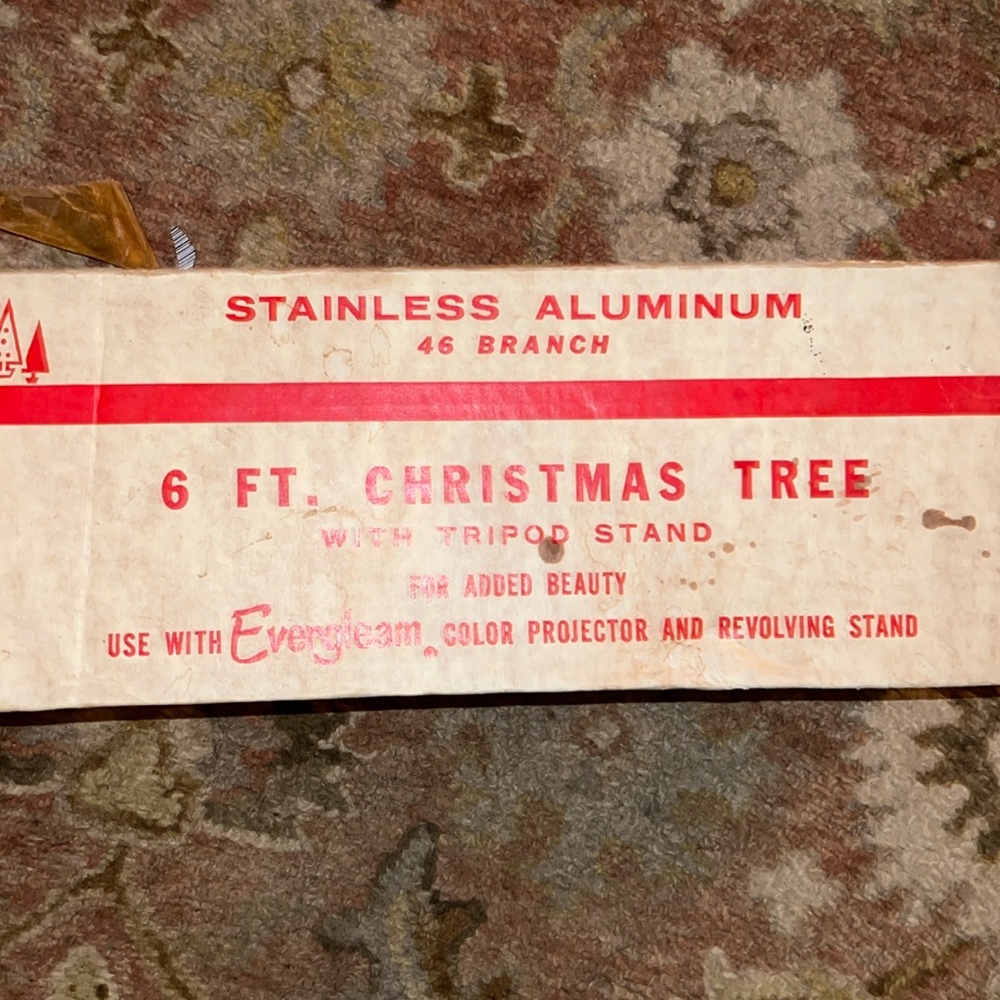 Vintage 6ft Evergleam Aluminum Christmas Tree 6 ft